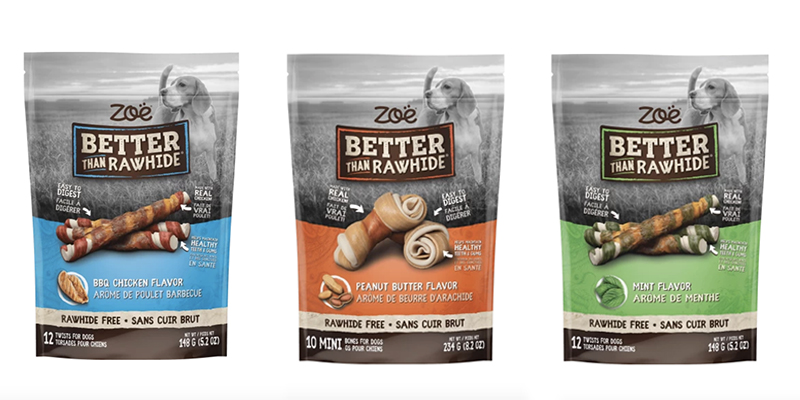 Satisfy your dog’s needs with Zoe Better Than Rawhide Dog Treats. Made with real chicken, these bones are easy to digest and help maintain healthy teeth and gums.